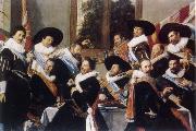 Frans Hals Festmabl of the officers of the St. Jorisdoelen in Haarlem china oil painting reproduction